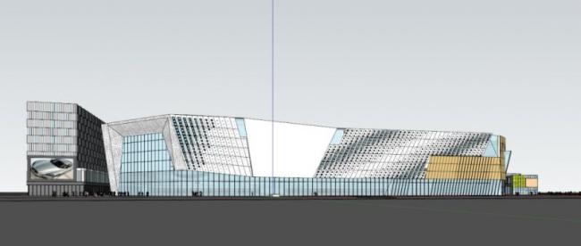 Sketchup商业模型|多层商城，现代风格