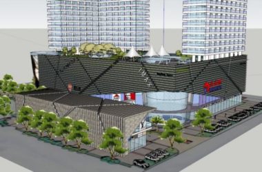 Sketchup住宅模型|高层住宅，底层商业，现代风格-BIM建筑网