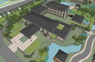 Sketchup酒店模型|度假村，多层酒店，现代中式风格-BIM建筑网
