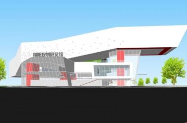 Sketchup文化模型|多层规划展览馆，文化建筑，现代风格-BIM建筑网