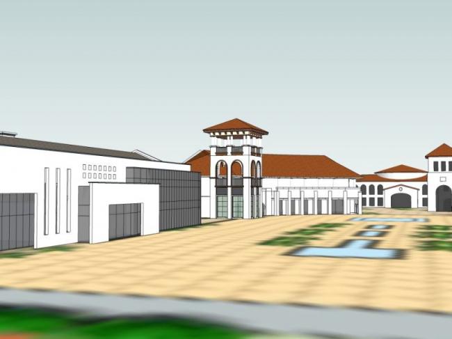 Sketchup商业模型|多层商业街，古典风格