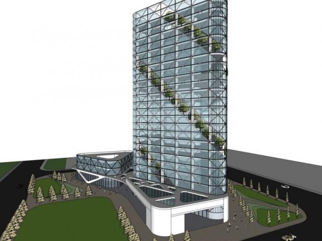 Sketchup商业模型|多高层商业综合体，现代风格