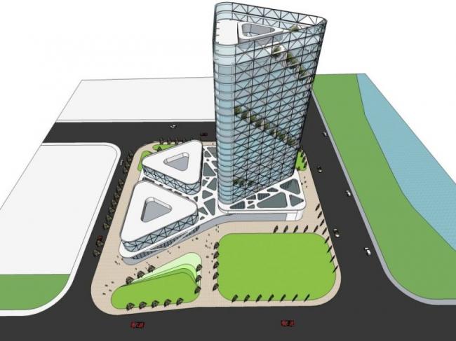 Sketchup商业模型|多高层商业综合体，现代风格