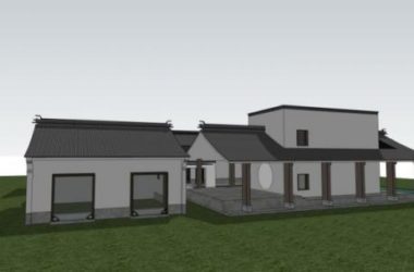 Sketchup文化模型|多层书院，文化建筑，中式风格-BIM建筑网