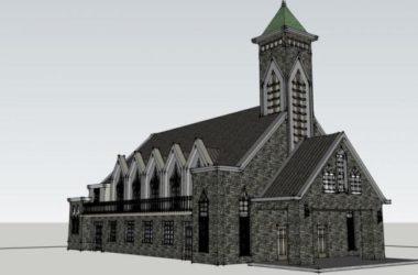 Sketchup文化模型|多层教堂，文化建筑，古典风格-BIM建筑网