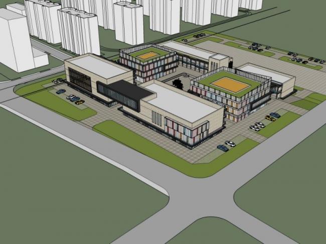 Sketchup商业模型|多层商业，现代风格