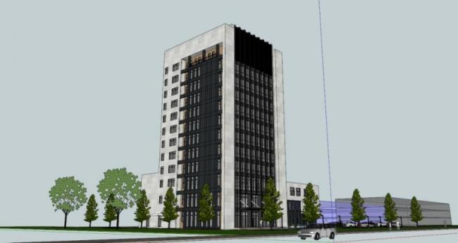 Sketchup办公模型|高层办公楼，现代风格