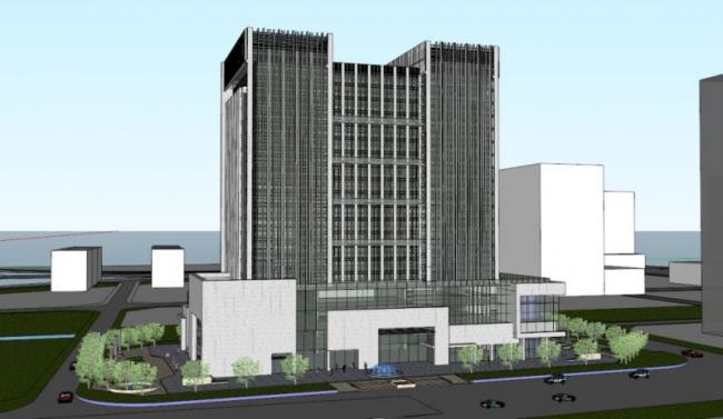 Sketchup办公模型|高层办公，现代风格