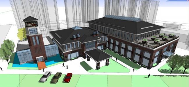 Sketchup商业模型|多层会所，古典风格，简欧风格