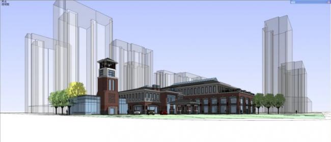 Sketchup商业模型|多层会所，古典风格，简欧风格