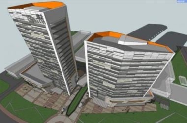 Sketchup商业模型|高层商业综合楼，现代风格-BIM建筑网