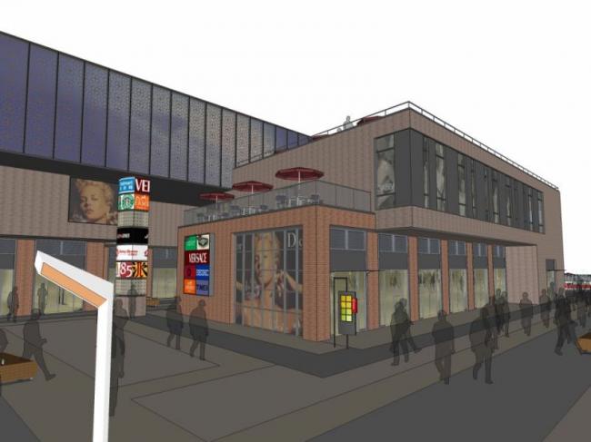 Sketchup商业模型|多层商业街，现代风格