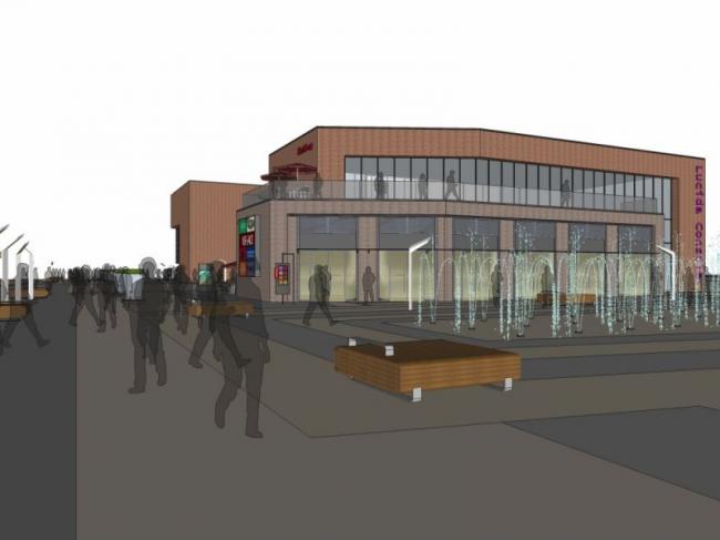 Sketchup商业模型|多层商业街，现代风格