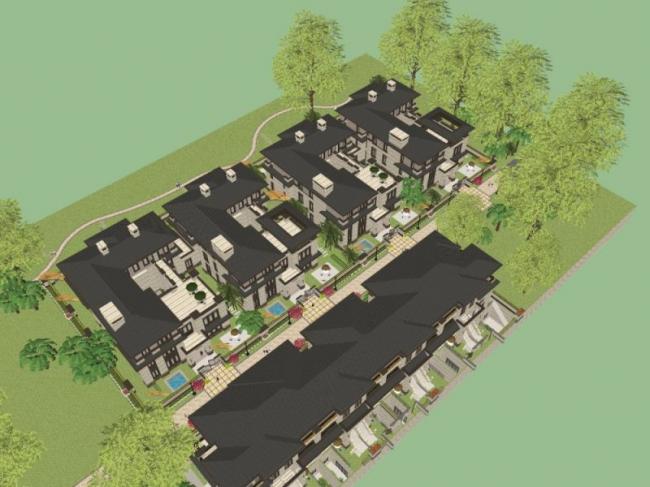 Sketchup住宅模型|多层住宅，西方新古典，花园洋房