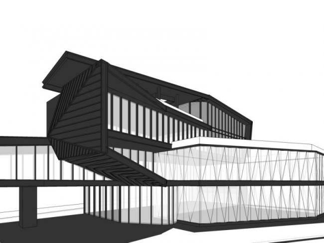 Sketchup商业模型|多层会所，现代风格