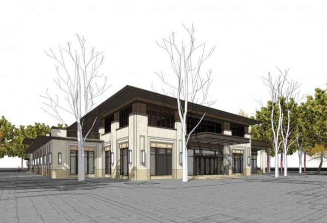 Sketchup商业模型|多层售楼处，现代风格