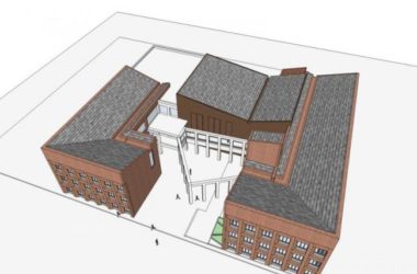 Sketchup办公模型|多层办公楼，现代风格-BIM建筑网