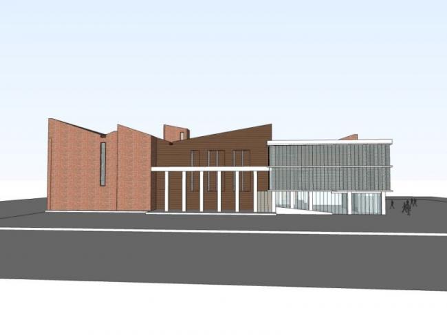 Sketchup办公模型|多层办公楼，现代风格