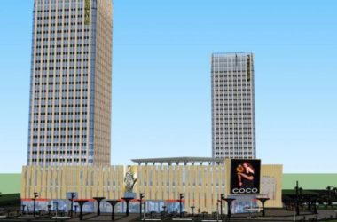 Sketchup综合体模型|多高层商业综合体，现代风格-BIM建筑网