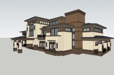 Sketchup商业模型|多层会所，古典风格-BIM建筑网