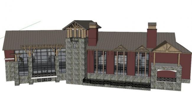 Sketchup商业模型|多层会所，欧式古典风格