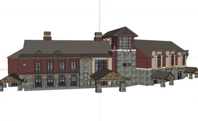 Sketchup商业模型|多层会所，欧式古典风格