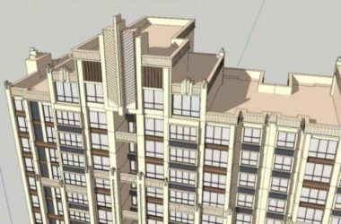 Sketchup住宅模型|超高层住宅，居住建筑，古典风格-BIM建筑网