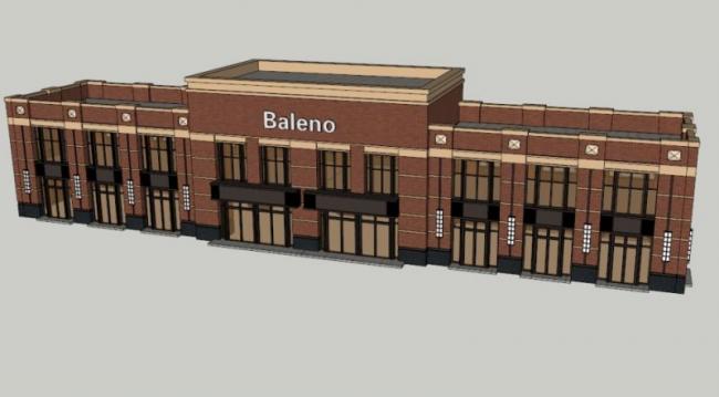 Sketchup商业模型|低层商业建筑，现代风格