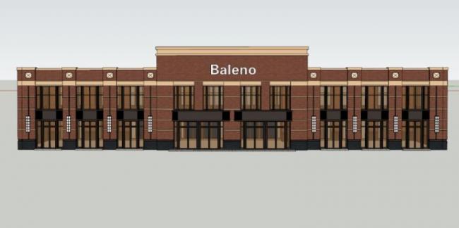 Sketchup商业模型|低层商业建筑，现代风格