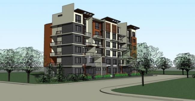 Sketchup住宅模型|小高层，现代风格