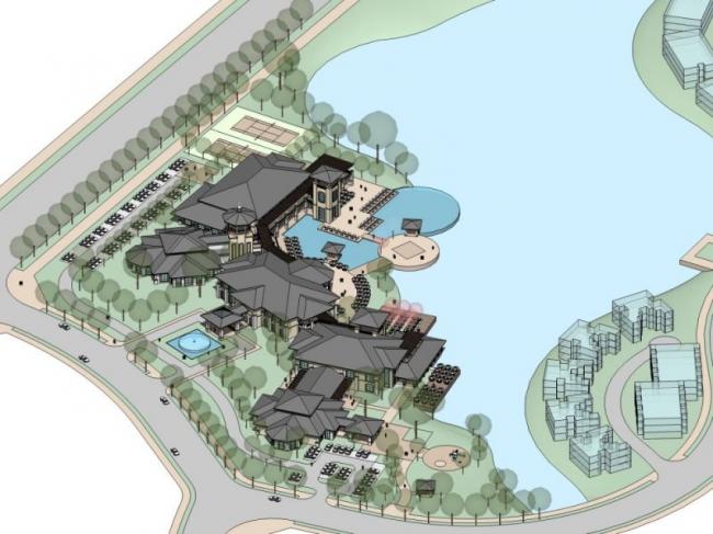 Sketchup商业模型|会所，欧式古典风格