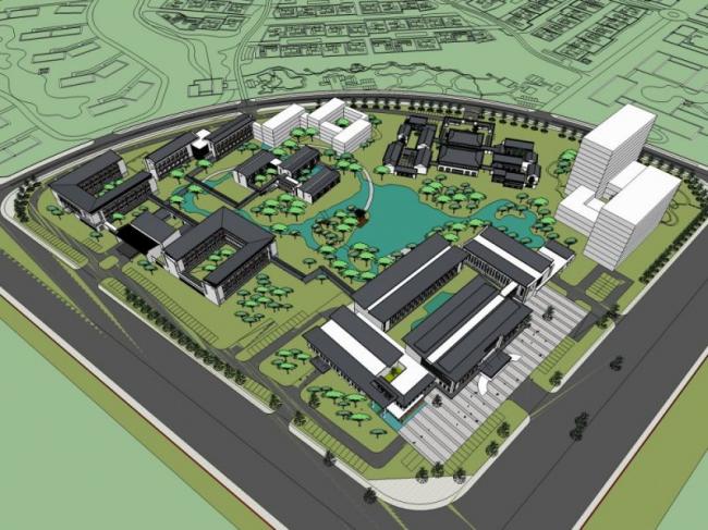 Sketchup医院模型|多层医院，医疗建筑，现代风格