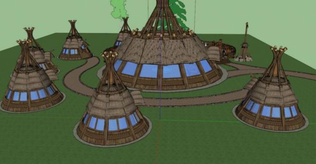 Sketchup文化模型|多层博物馆，文化建筑，古典风格