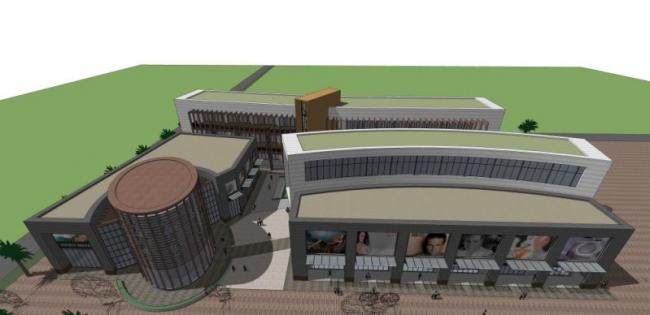 Sketchup商业模型|多层商业街，会所，现代风格