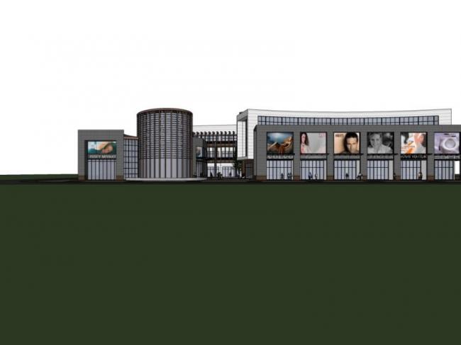 Sketchup商业模型|多层商业街，会所，现代风格