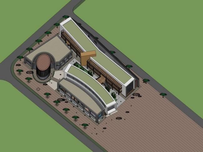 Sketchup商业模型|多层商业街，会所，现代风格