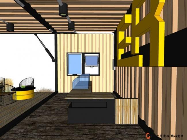 Sketchup商业模型|商店，低层，现代风格