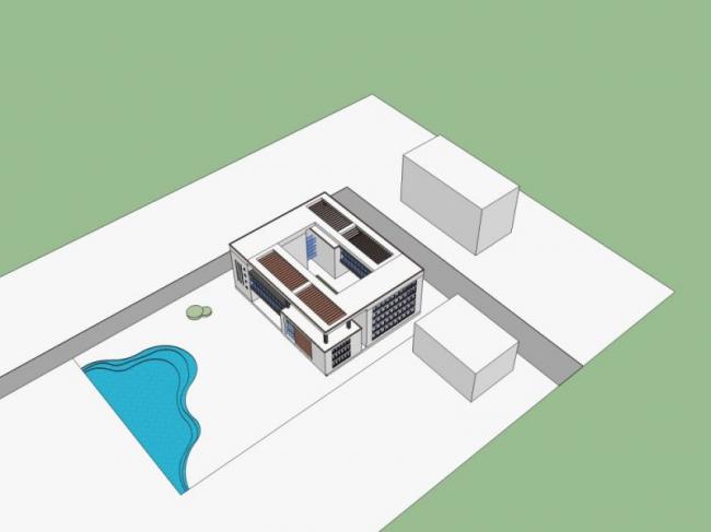 Sketchup文化模型|多层建筑系馆，文化建筑，现代风格