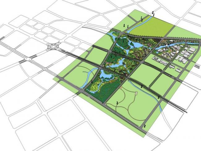 Sketchup景观模型|公园景观，现代风格-BIM建筑网
