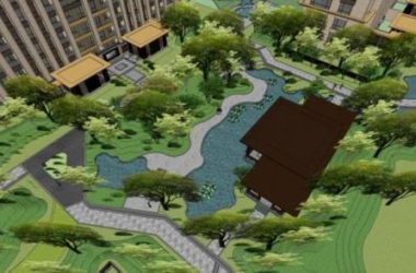 Sketchup景观模型|小区景观，住宅景观，新中式风格-BIM建筑网