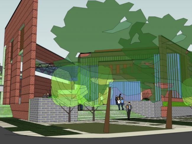 Sketchup学校模型|多层学校，校园教育建筑，现代风格