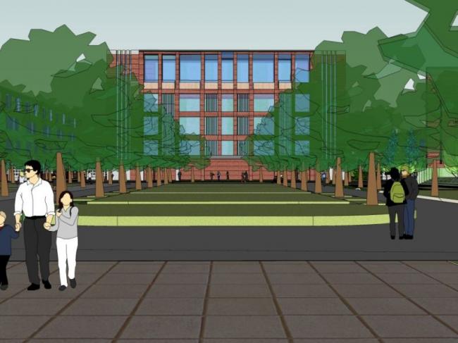 Sketchup学校模型|多层学校，校园教育建筑，现代风格