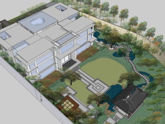 Sketchup商业模型|多层会所，现代风格