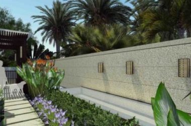 Sketchup景观模型|别墅花园景观，现代风格-BIM建筑网