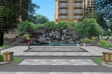 Sketchup景观模型|小区景观，住宅景观，现代风格-BIM建筑网