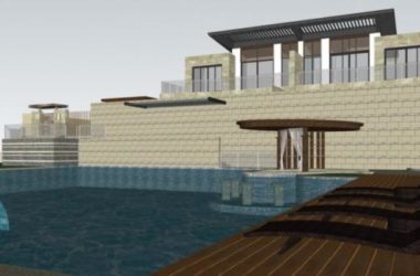 Sketchup景观模型|别墅景观，现代风格-BIM建筑网