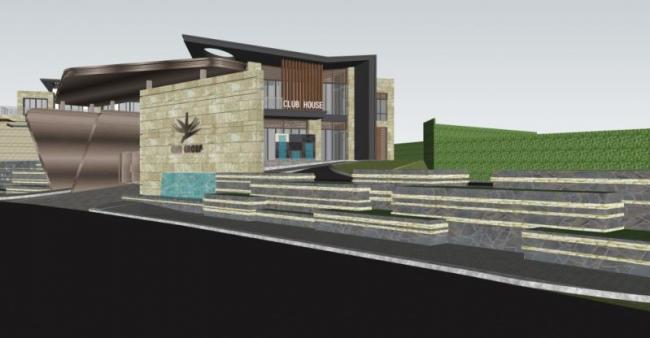 Sketchup景观模型|别墅景观，现代风格