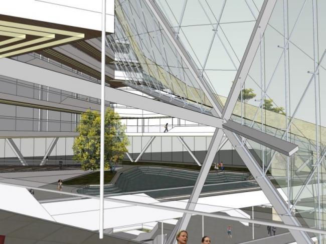 Sketchup办公模型|多高层办公楼，现代风格