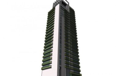 Sketchup办公模型|超高层办公楼，现代风格-BIM建筑网