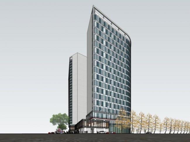 Sketchup酒店模型|高层酒店，现代风格